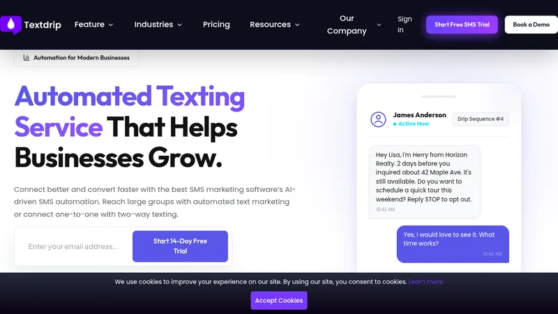 textdrip website