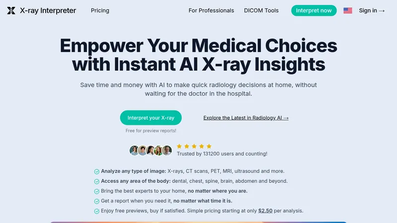x-ray interpreter website