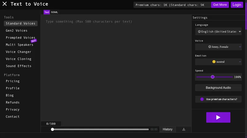 text to voice website