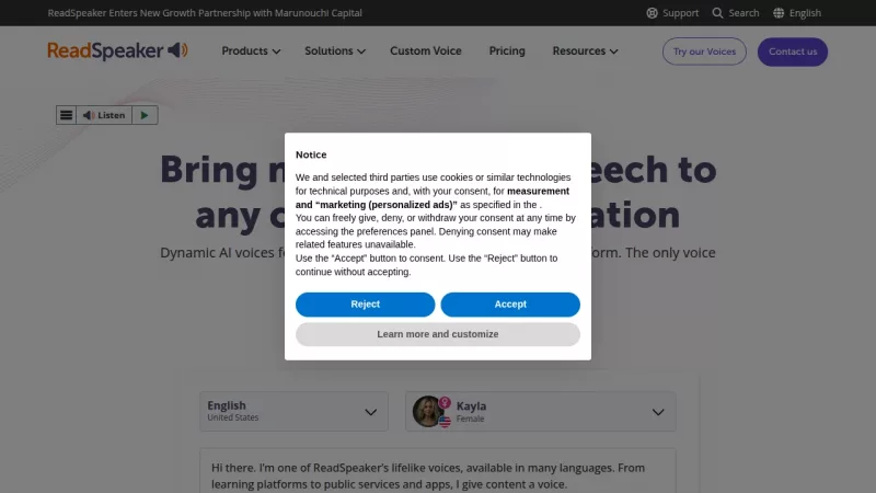 ReadSpeaker screenshot