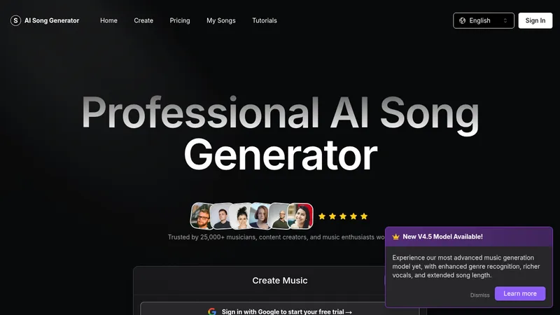 ai song generator website