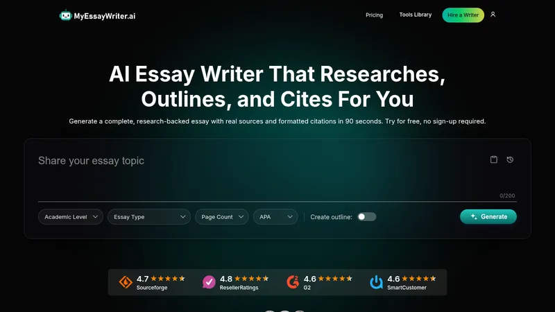 myessaywriter.ai website