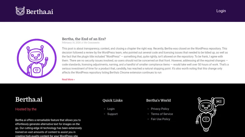 bertha ai website