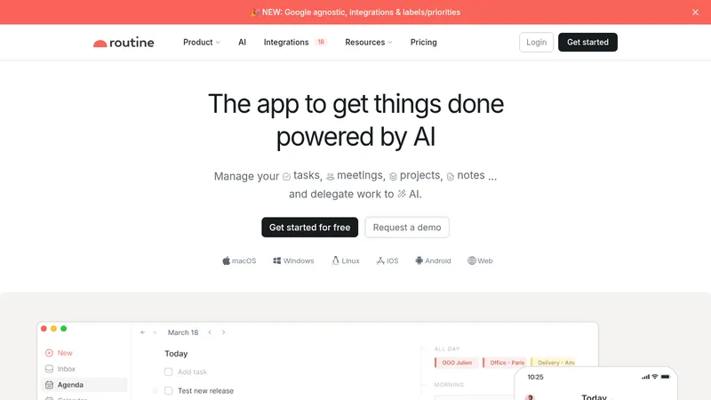 routine website