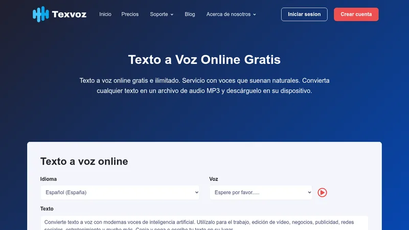 texvoz website