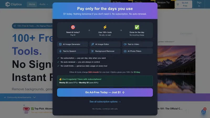 cliptics website
