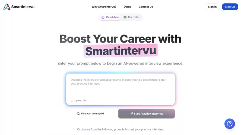 SmartIntervu screenshot