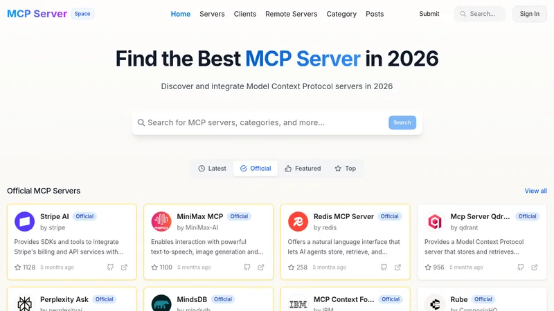 mcp serverspace website