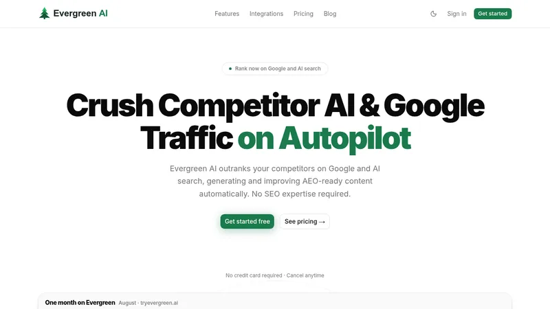 evergreen ai website