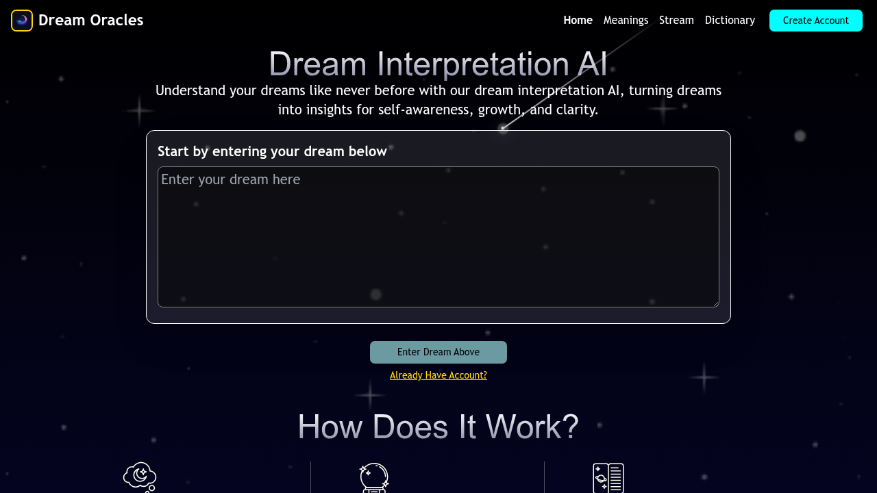 dream oracles website