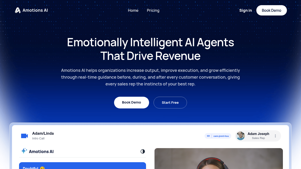 amotions ai website