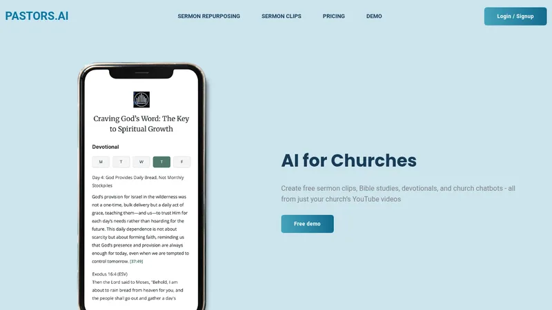 pastors.ai website