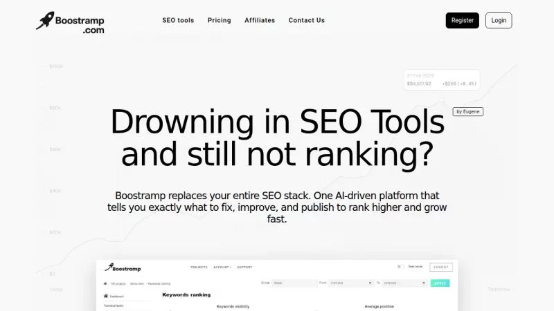 Boostramp screenshot