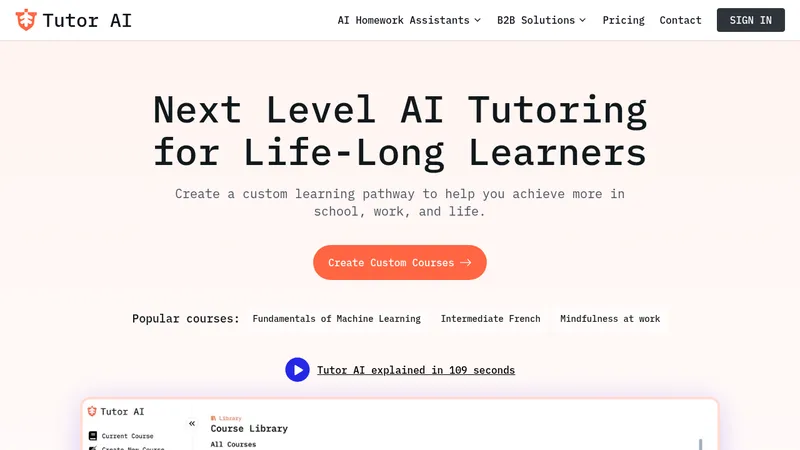tutor ai website
