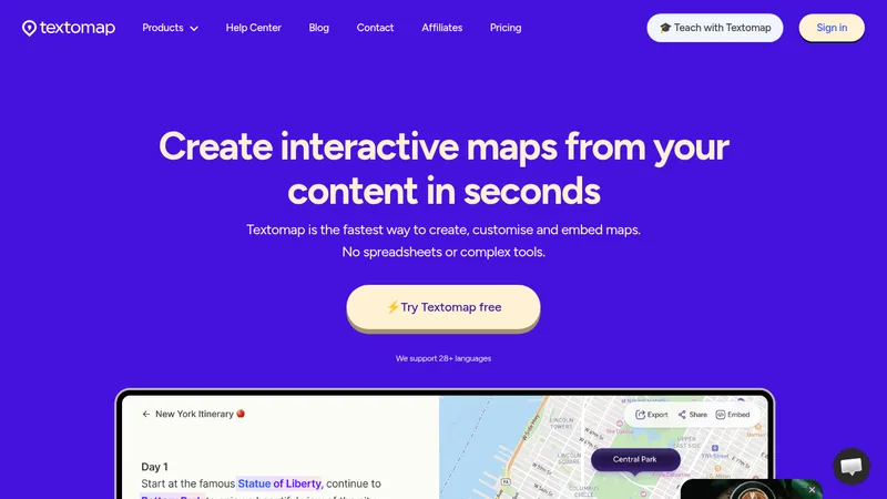 textomap website