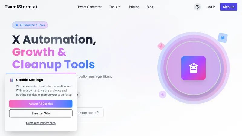 tweetstorm.ai website