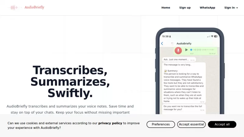 AudioBriefly screenshot
