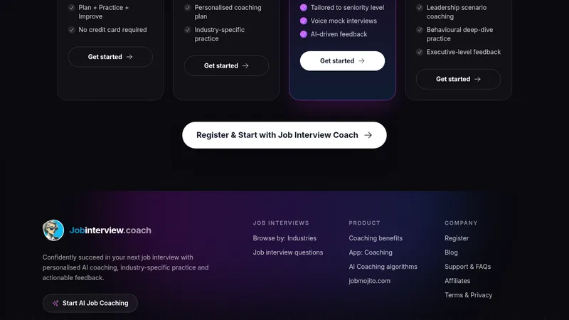 ai job interview coach website