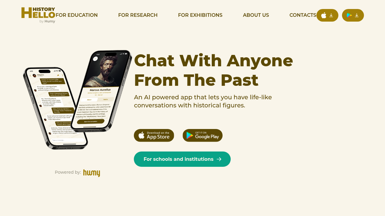 hello history website