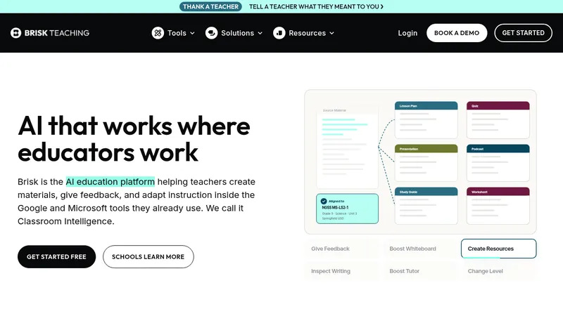 brisk teaching website