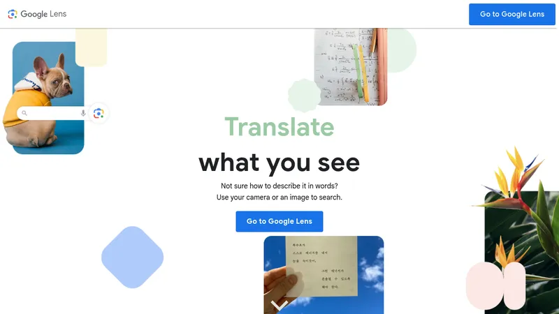 google lens website