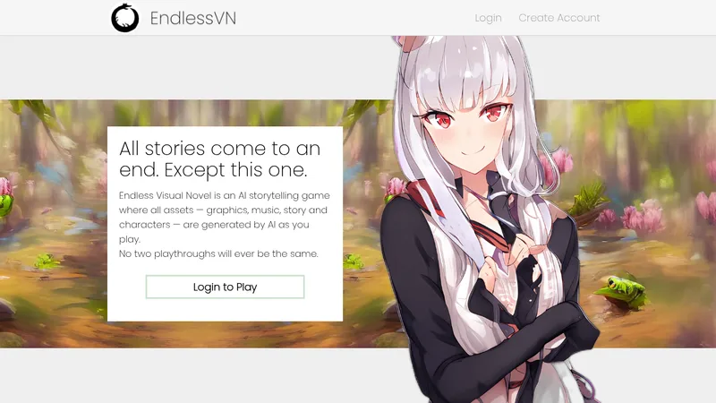 endless visual novel website