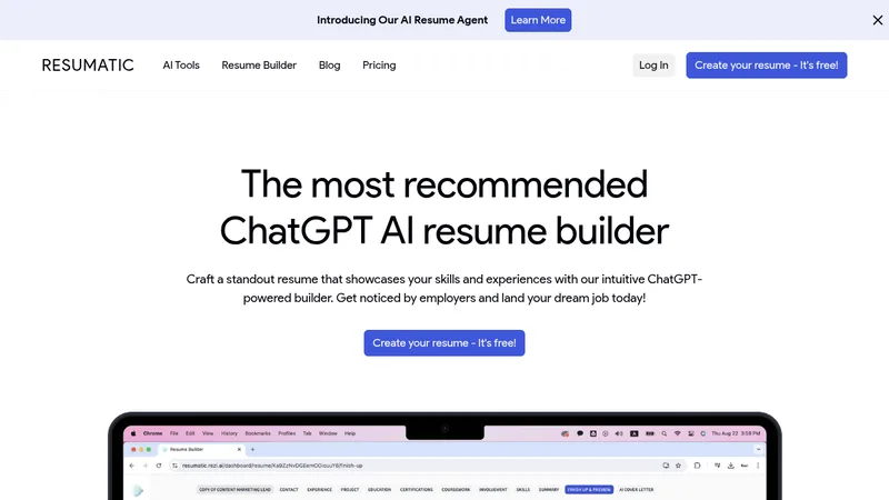 resumatic website