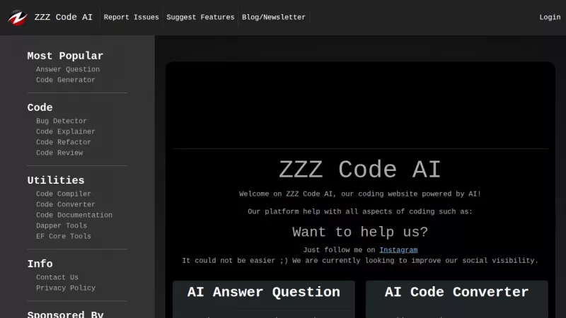 ZZZ Code AI screenshot