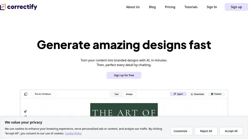 correctify website