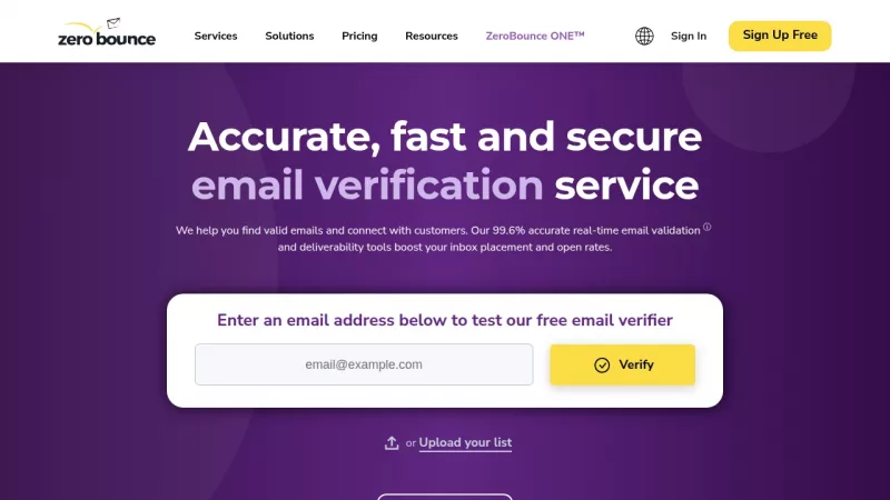 ZeroBounce screenshot