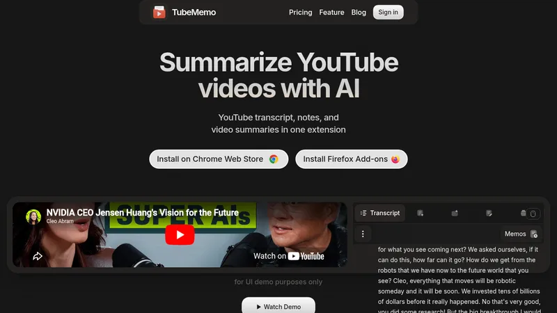 tubememo website