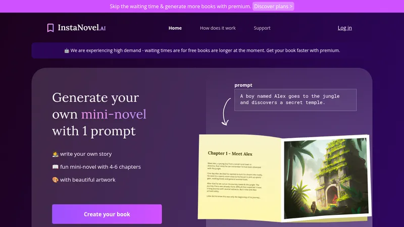 instanovel.ai website