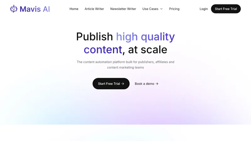 mavis ai website