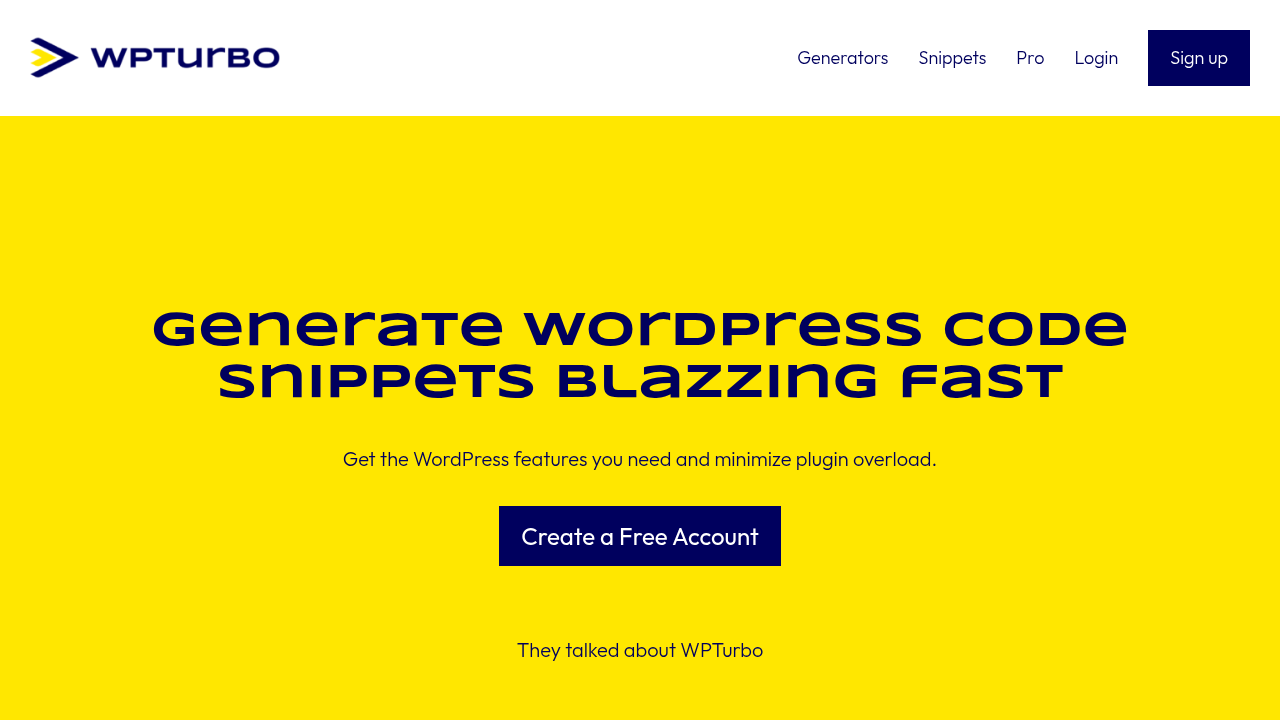 wpturbo website