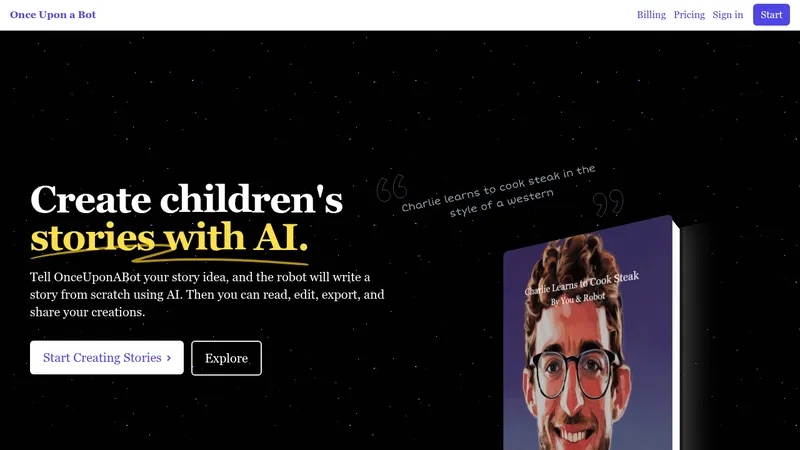 onceuponabot website
