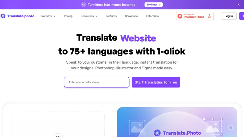 translate.photo website