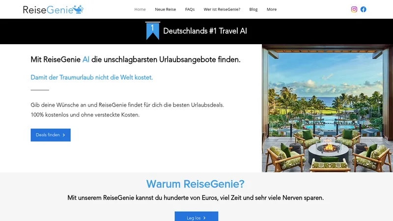 reisegenie website