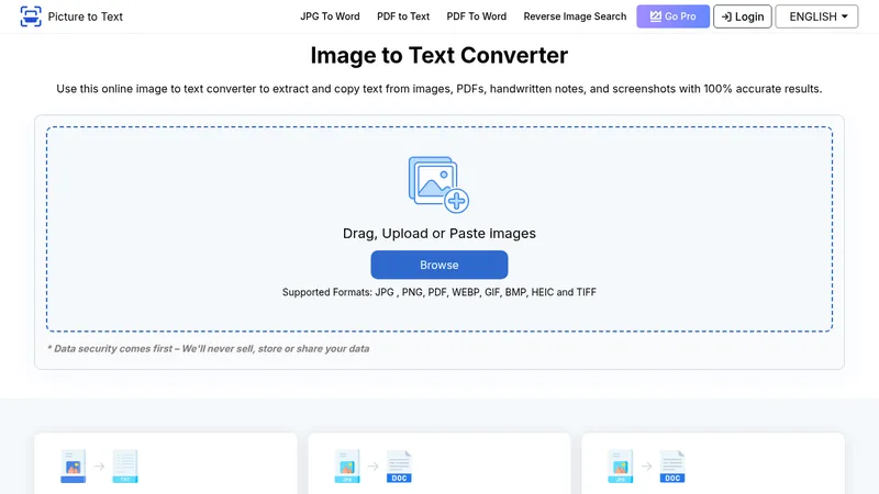 picture to text website