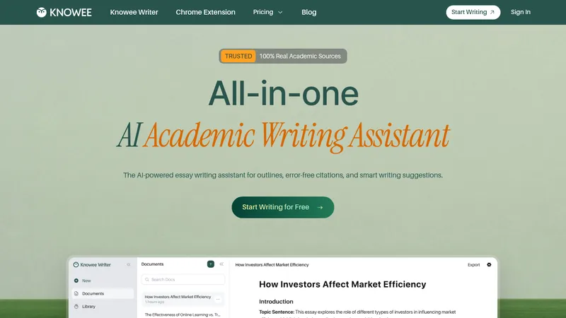 knowee writer website