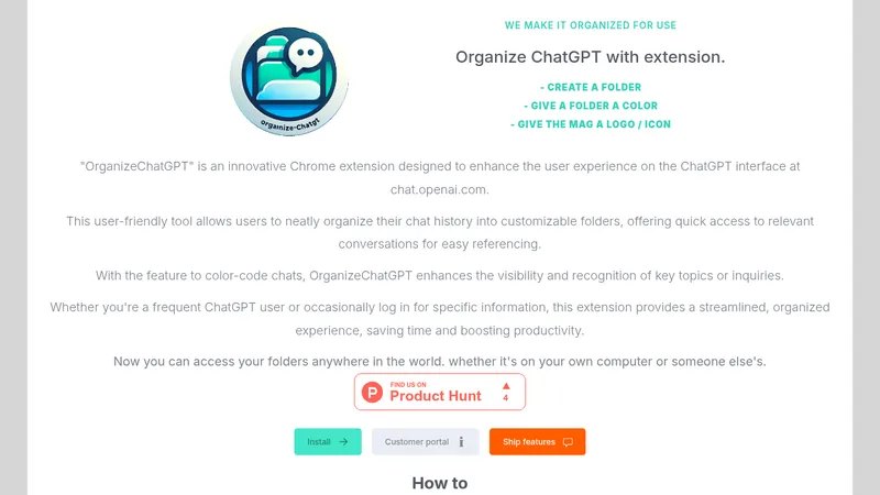 organizechatgpt website