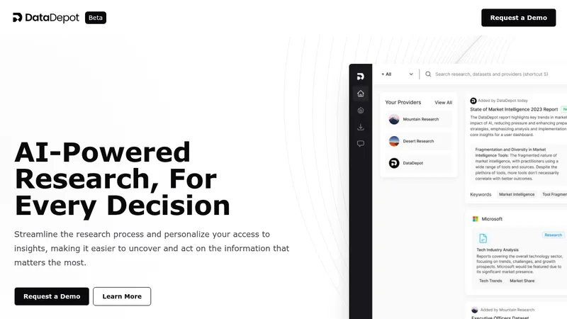 datadepot website