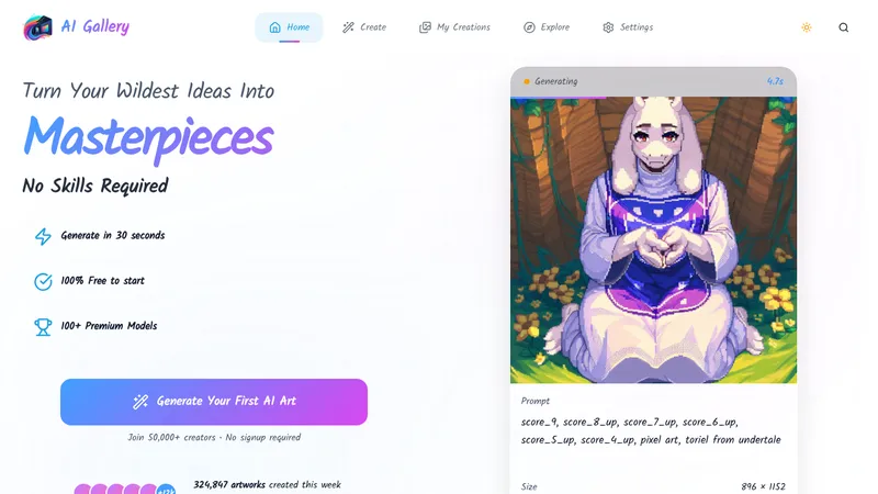 ai gallery website