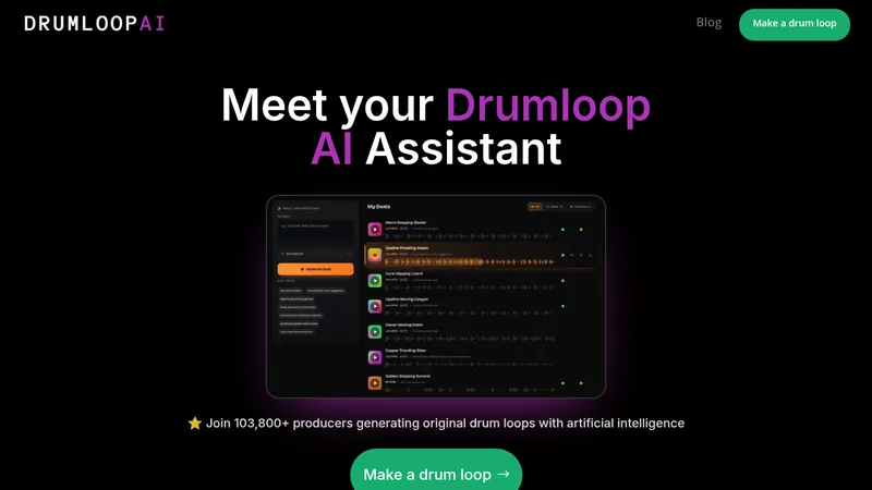 drumloop ai website