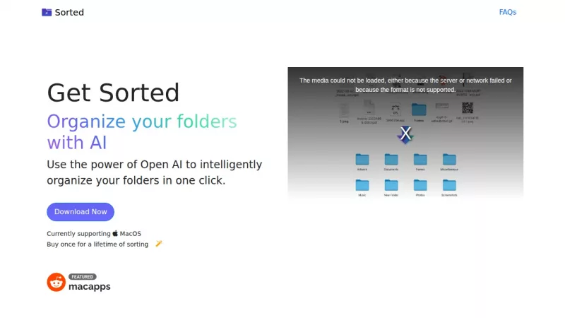 Sorted App screenshot