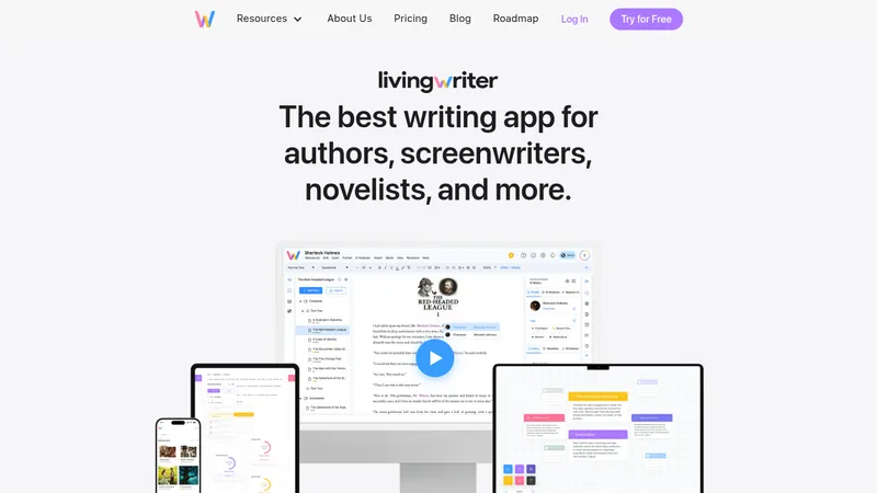 livingwriter website