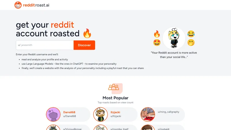 reddit roast website