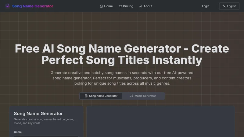 song name generator website