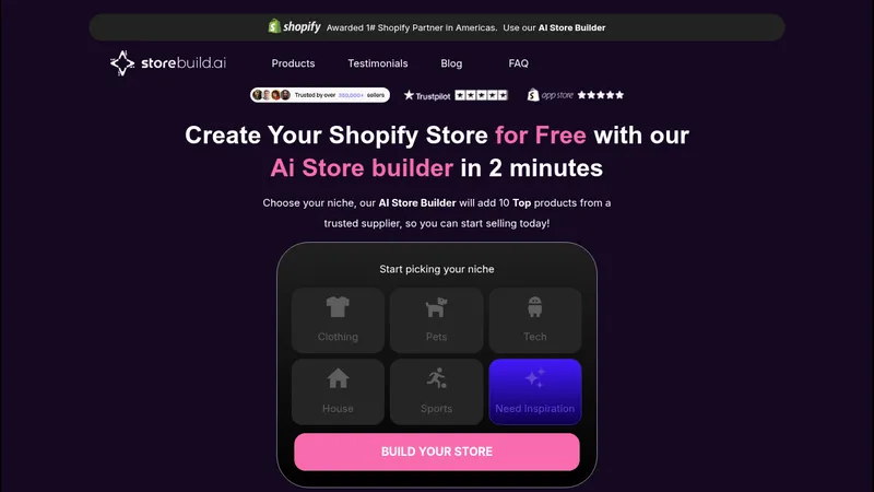 storebuild website