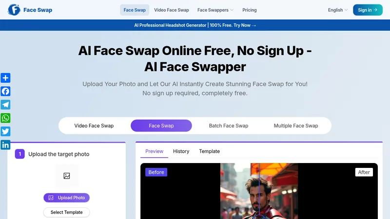 ai face swapper website