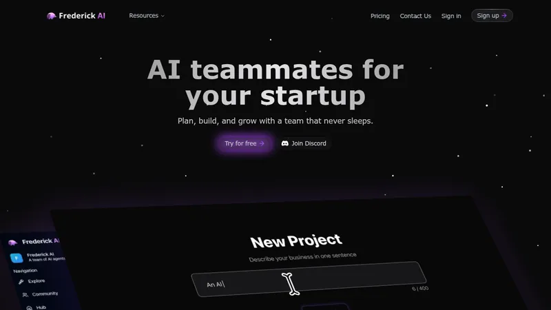 frederick ai website